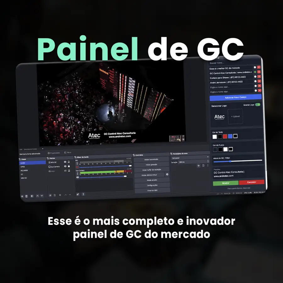 Miniatura de GC e recursos para transmissões